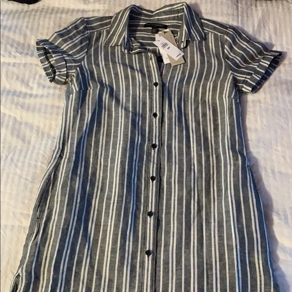 Banana Republic petite shirt dress